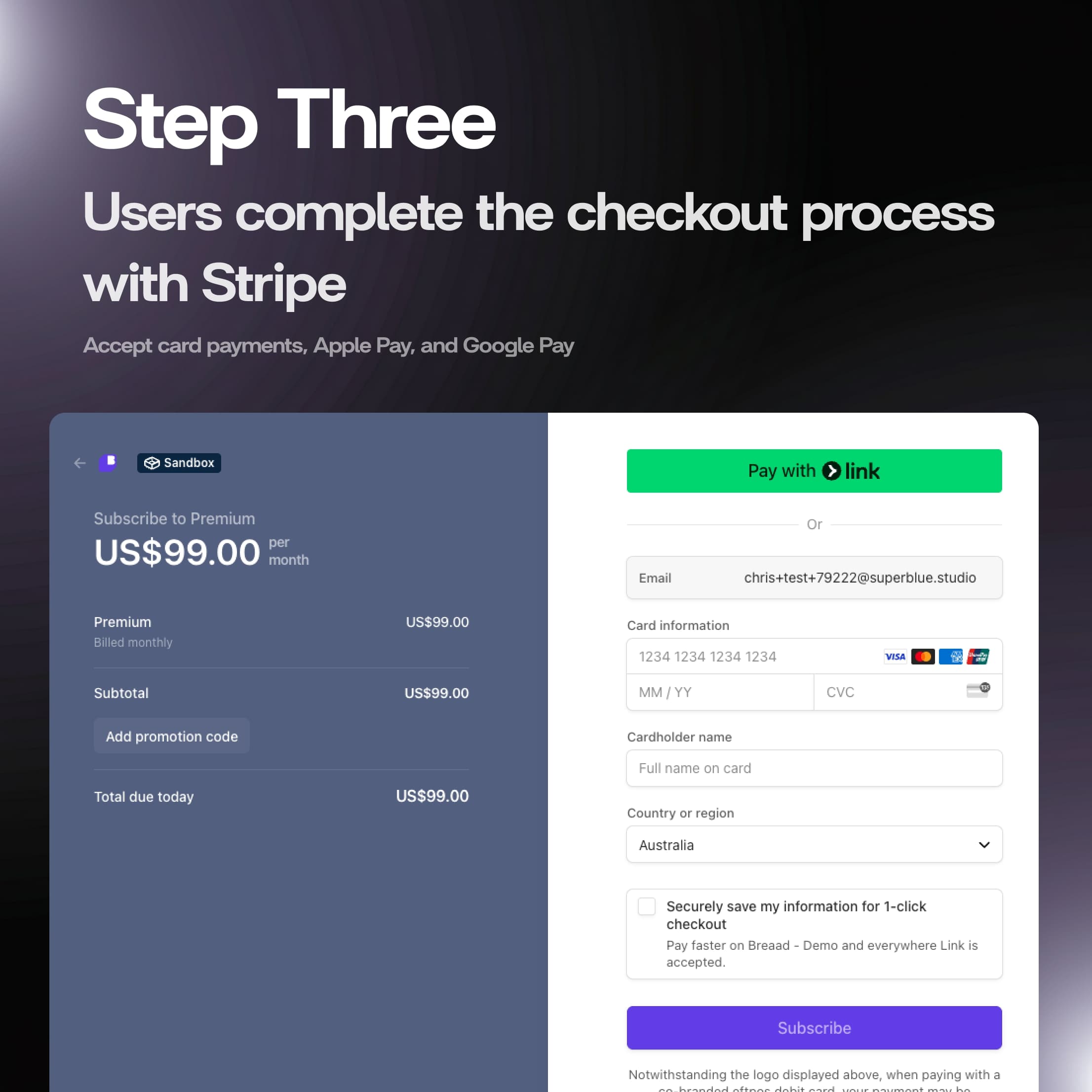 Select subscription